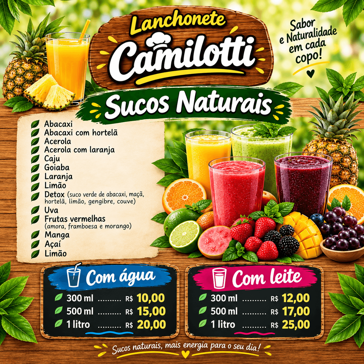 Sucos Naturais